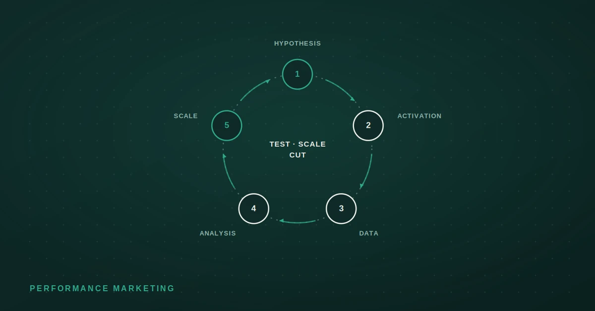 The Klevie performance loop: hypothesis, activation, data, analysis and scale